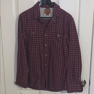 Men’s Red Ale purple flannel shirt. Never worn.